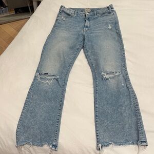 MOTHER The Hustler Ankle Chew Jeans